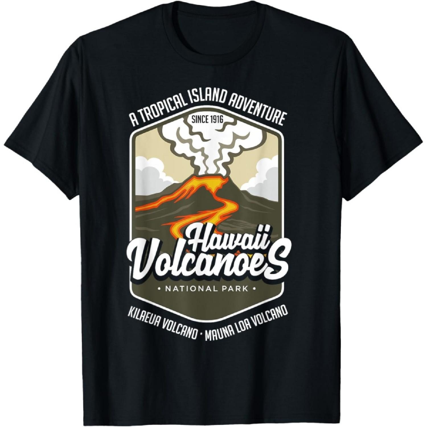 Национальный парк «Гавайские вулканы» - Футболка с изображением Килауэа Мауна(1) S