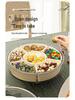 360° Rotating Six-Compartment Storage Box for Refrigerator & Picnic - Fresh-Keeping Fruit Bowl