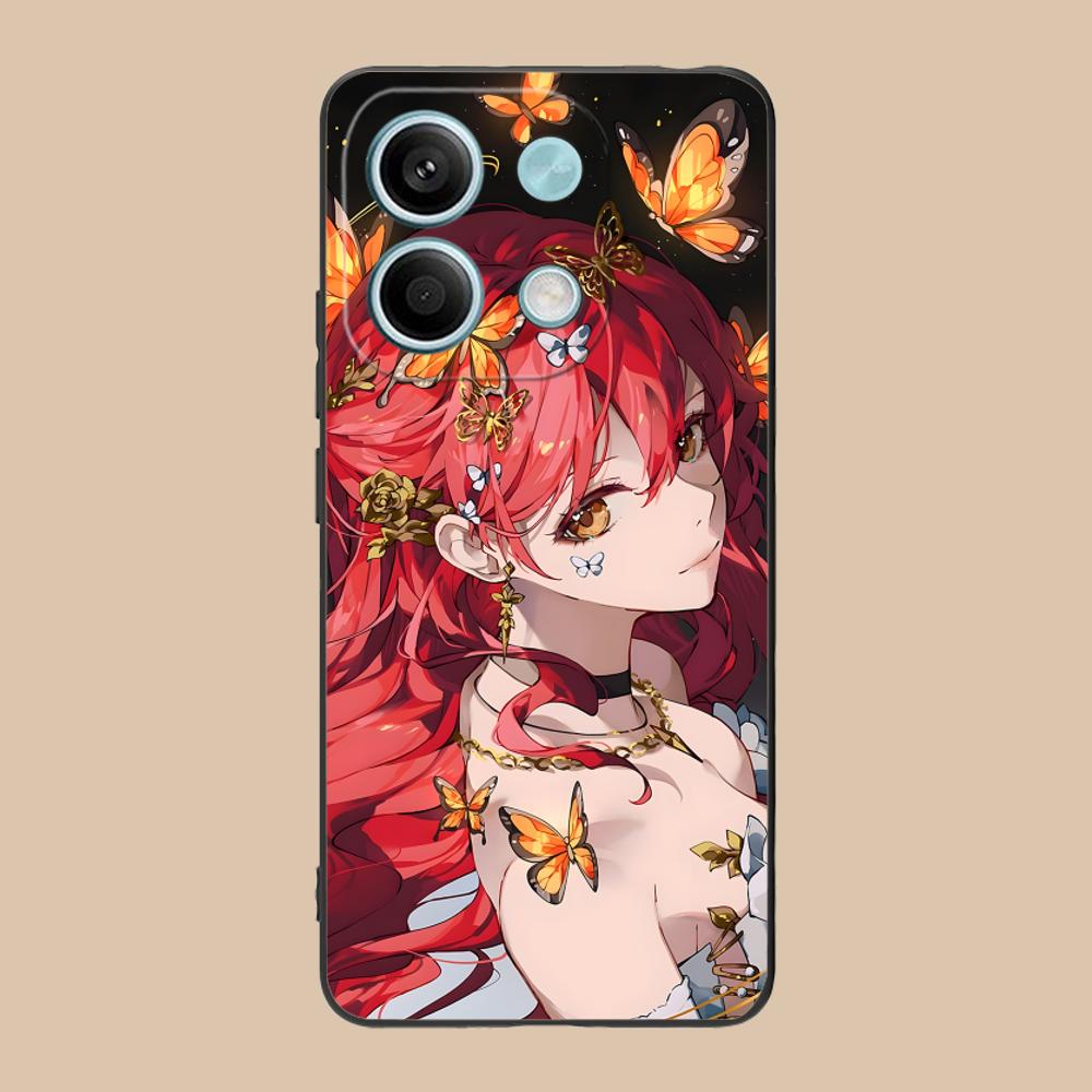 HSR Himeko Matte TPU Mobile Phone Case for Xiaomi 15 14 13 12 Mi 11 T Ultra Lite Pro S X 5G Colorful Printing Cover