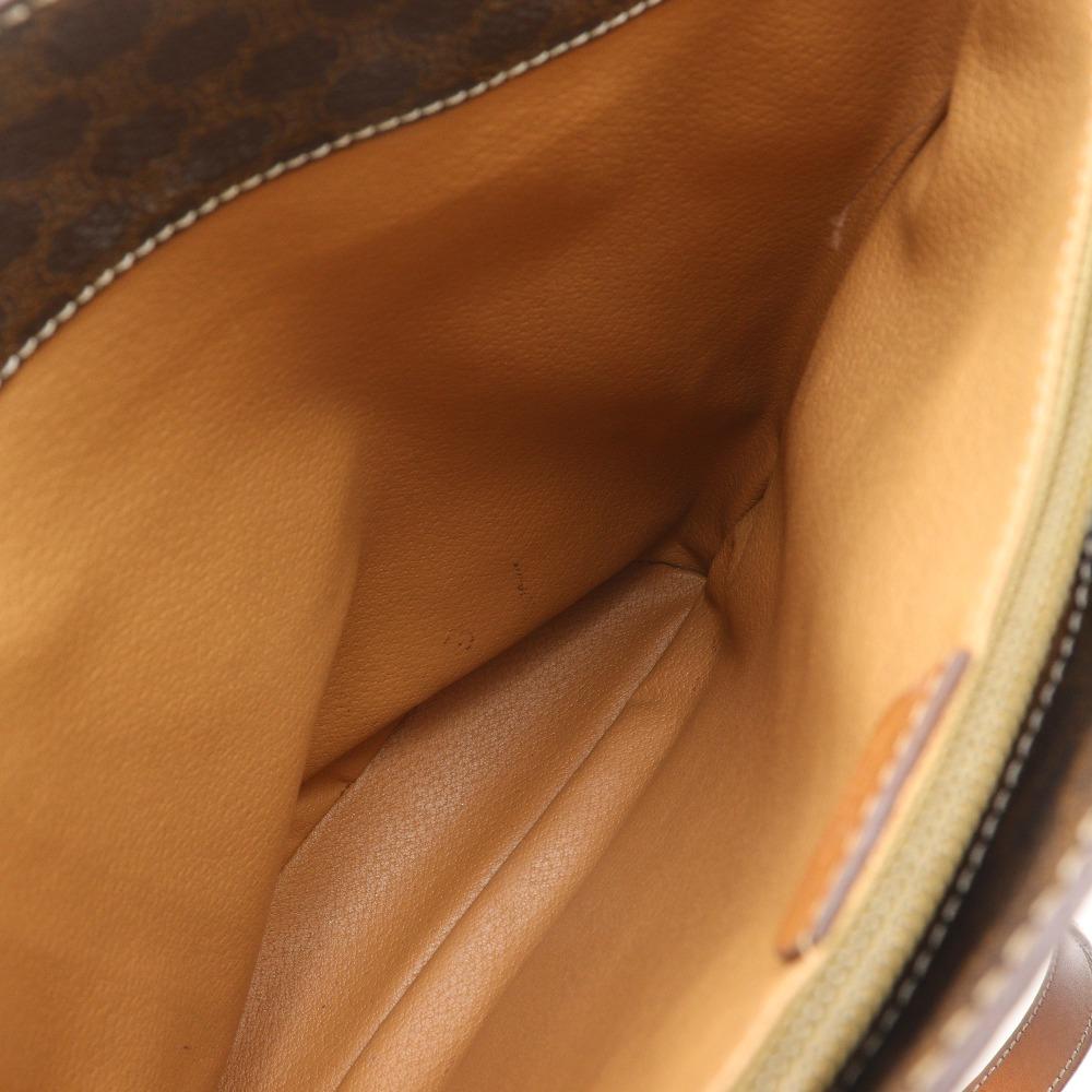 CELINE Old Celine Tote Bag Macadam Pattern vintage Brown PVC Women Used