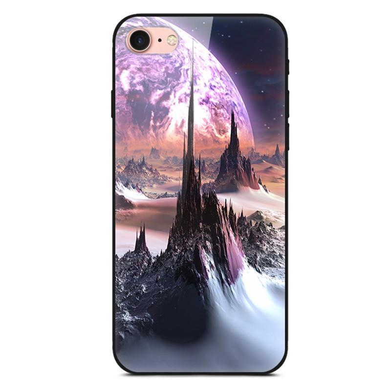 

For iPhone 7 8 Plus Case Fashion Lovely Tempered Glass Phone Back Cover for iPhoneSE SE 2020 Bumper Cases for iphone7 7Plus Capa iPhone 7 8