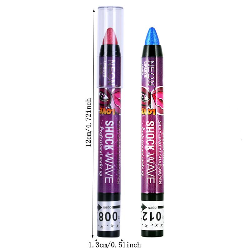 36 farbe Lidschatten Stift Lippenstift Wasserdicht 2-in-1 Lidschatten Stick Set