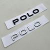 2026 Heiß Für VOLKSWAGEN VW 3D ABS Chrom Schwarz Logo Polo Emblem Buchstaben Abzeichen Auto Heckklappen Aufkleber Für VW Polo MK7 MK8 GTI 201