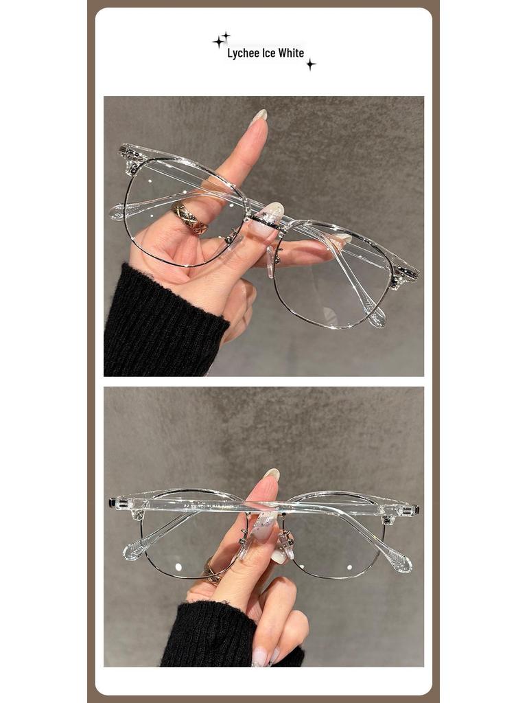 Ultra-Light Semi-Rimless Prescription Glasses for Men & Women - Stylish and Adjustable Eyewear Frames