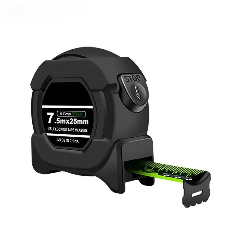 5/7.5/10M Metric Measuring Tape Self Locking Fluorescent Steel Tape Measure High Precision Wear-resistant Ruler Measuring Tools