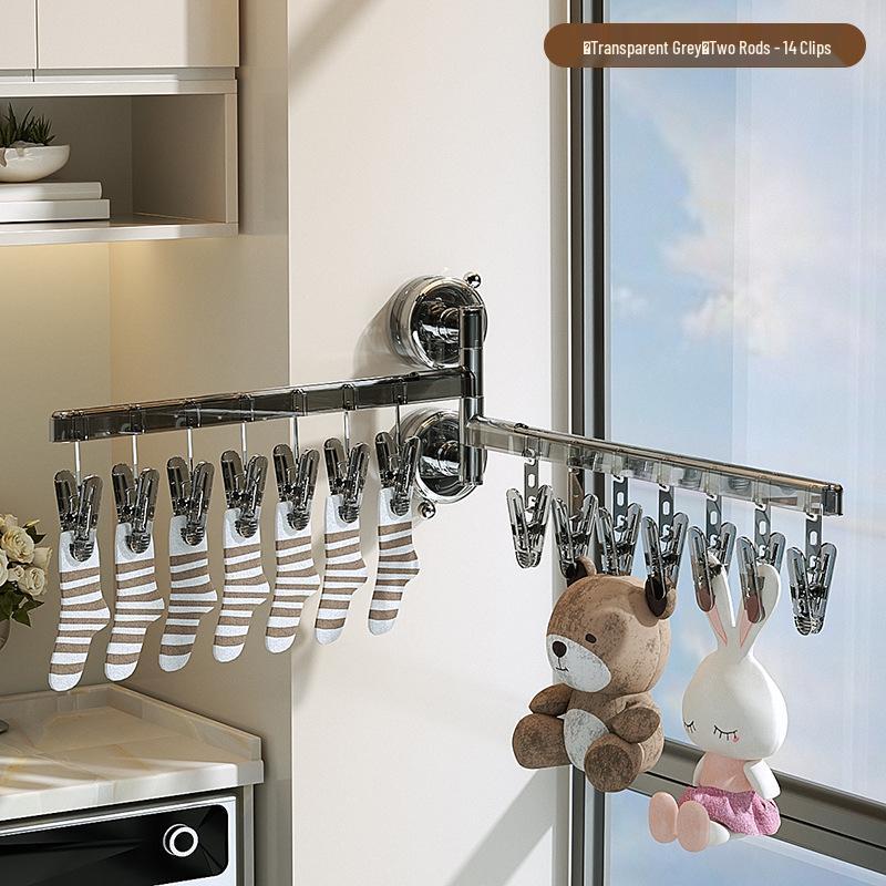 

Сушилка для носков на присосках: Многозажимная складная вешалка для нижнего белья и одежды