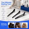 12PCS Black Color Duckbill Hair Clips Aluminium Alloy Alligator Hair Clips  Home Use