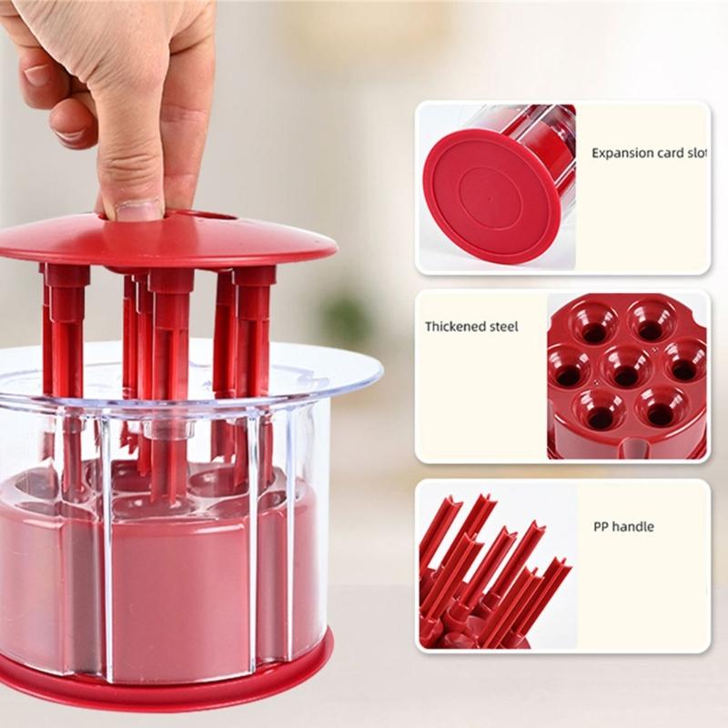 Multiple Hole Press Designs Cherries Stone Remover Safe ABS Materials Kitchen Utensils Juice Shop Fruit Tool
