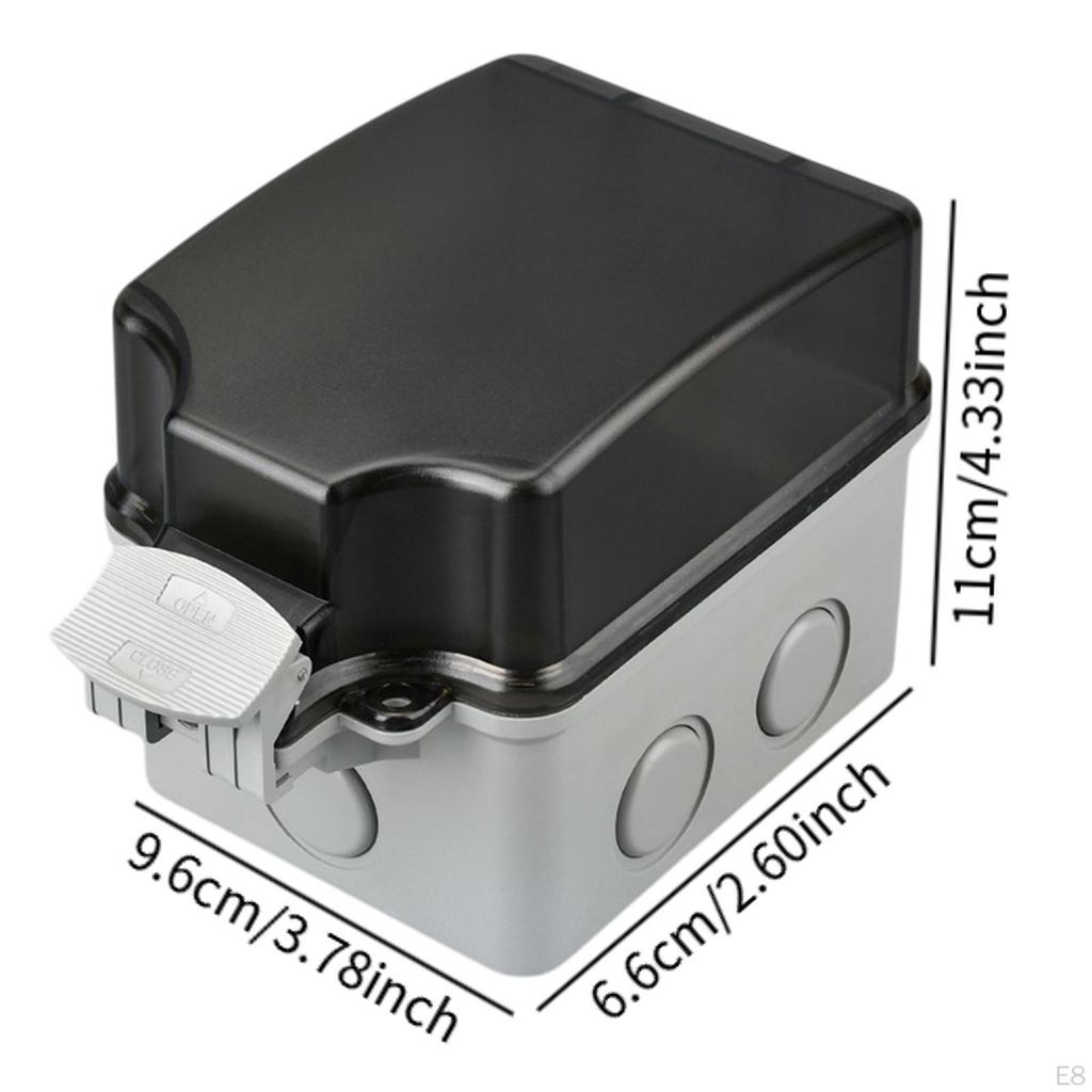 2 Pieces Outdoor Outlet Cover Electrical Box Waterproof Accessory Power Socket for Patio