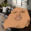 Vtipný potisk N-Nicolas C-Cage Deka Na Pohovku Kancelář Postel Letadlo Cestování Spánek Čtení Relaxace Kempování Měkká A Teplá