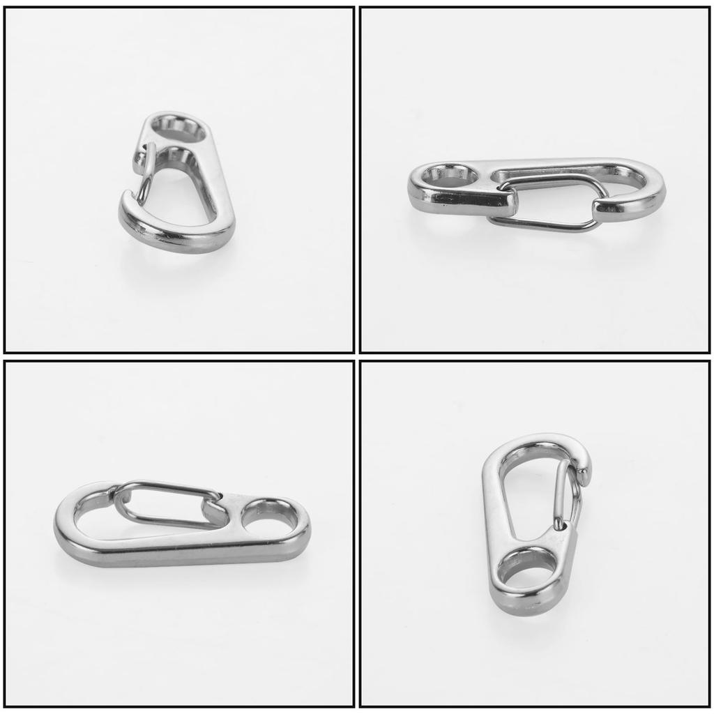 Yanuki Set of Small Carabiners with Stainless Steel Snap and Multifunctional for Travel 50-Piece 3.2cm Hooks, Lightweight, Durable, Stylish,