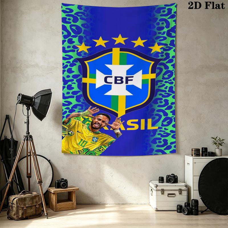 CBF Brasil Wall Tapestry Aesthetic Wall Hanging Printed Fabric Blanket Decorative Tapestries for Bedroom Living Room Home Decor