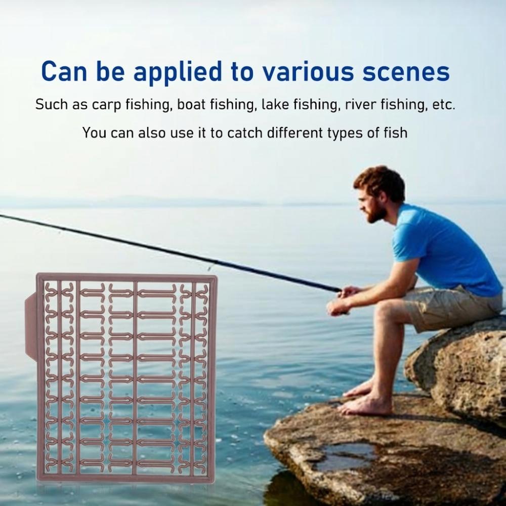 30 Sheets Lightweight Carp Fishing Bait Stoppers Plastic Bait Stoppers  Boat Fishing кофейный