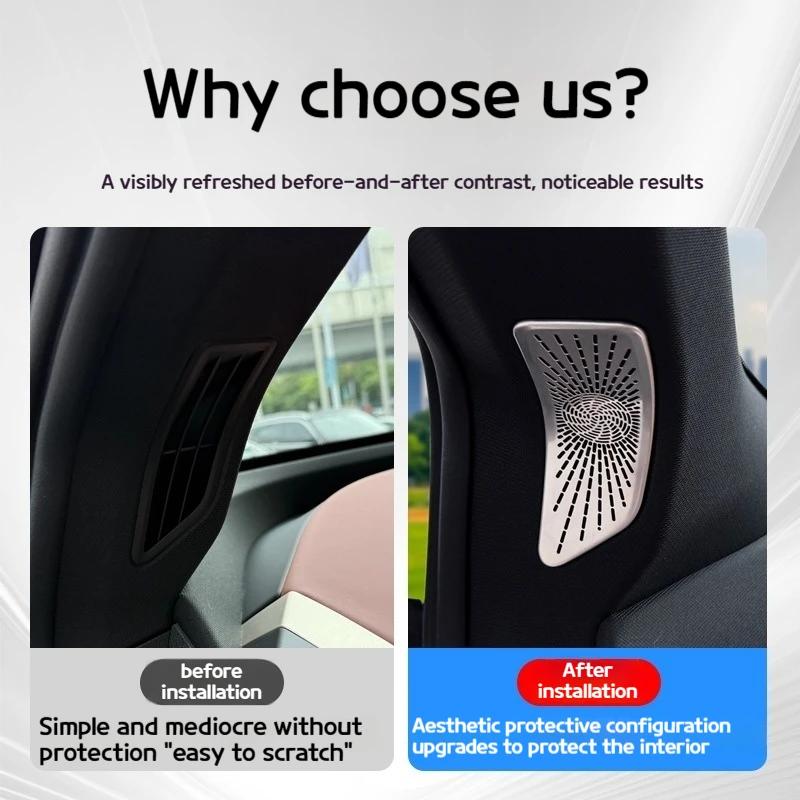 Voor BMW iX 2025-2025 aangepaste A-stijl hoorn uit de mode beschermend netdeksel XM interieur stofbestendige auto-accessoires