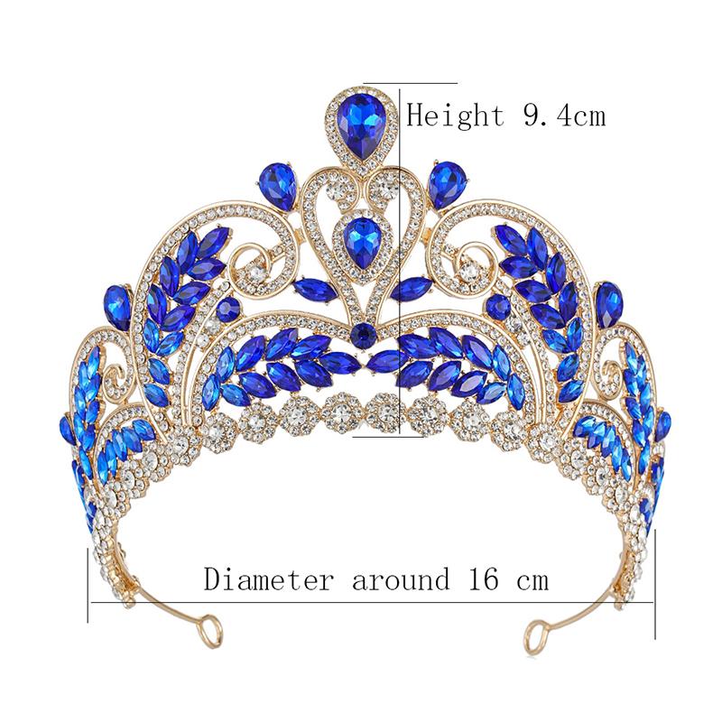 Elegant Wedding Crown for Brides Tiaras and Crowns Bridal Hair Jewelry Prom Pageant Headpiece Birthday Head Accessories
