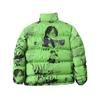 Unisex Oversized Winter Cotton Puffer Jacket With Full Print Streetwear Style Teens Adults