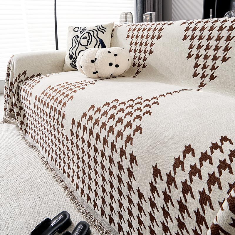 

Полотенце для дивана Шенилл Четыре сезона Универсальный чехол для дивана Пылезащитный чехол для гостиной Прямой ряд дивана Цельный чехол Ткань 180*130cm