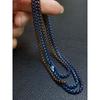 Square Beads Box Chain Pure Titanium 3/4mm Ornament Hip Hop Couple Necklace Necklace Stylish Fashion Men Trendy Amulet