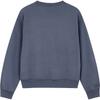 Calvin Klein Loose Logo Letter Crew Neck Long Sleeve Sweatshirt Women sweatshirt Dark-Blue 47B234G-FCG