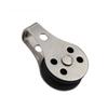 25mm Stainless Steel Marine Pulley Block 2pc 304 Stainless Steel Boat Hardware Block with Nylon Sheave for Sailing Rigging