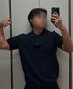 HERVINO Cable Collar Muscle Fit Short Sleeve Knit [Navy]