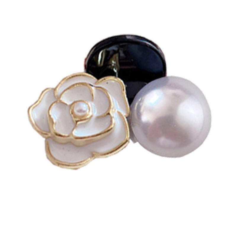 

Mini Small Hair Claws Clip Camellia Flower Imitation Pearl Elegant Hairpins for Women Girls Bangs Clip Hairclip Hair Accessories