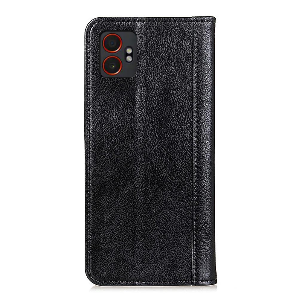For Samsung Galaxy XCover7 Pro Stand Case Split Leather Litchi Texture Wallet Phone Cover