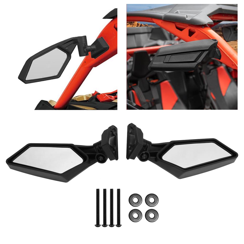 2PCS Rearview Mirror 715002898 Replacement for Maverick X3 Turbo 2017?2022