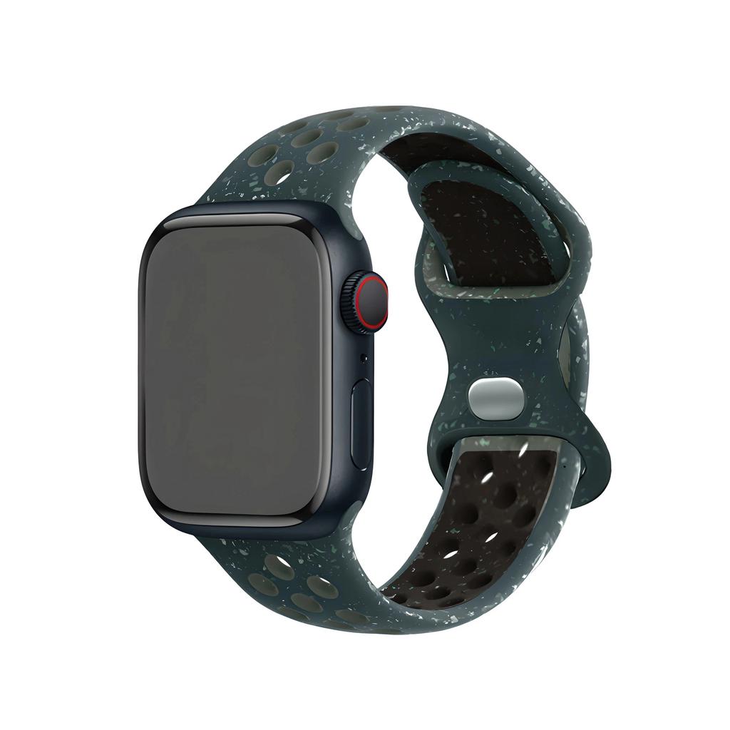 Color Particles Strap for Apple Watch Ultra 2 Band 49mm 45mm 44mm Silicone Bracelet for IWatch Series 9 8 7 6 5 41mm 42mm SE 4 3