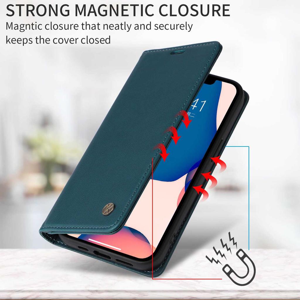 Flip Case Für VIVO Y18 Y17 Y17S Y16 Y15 Y12A Y12S Y11S Y03 Y02S Luxuriöses Magnetisches Leder Stoßfest 2 Kartenfächer Handyhülle