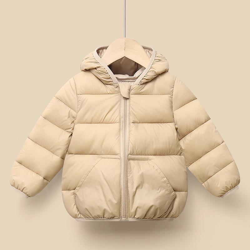 Baby Toddler Lightweight Hooded Cotton Down Jacket - Warm Autumn/Winter Coat