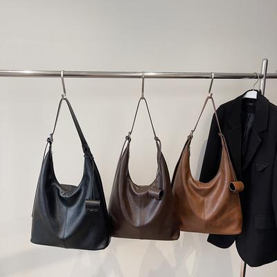 Light Luxury Versatile Solid PU Half Moon Shoulder Bags for Women 2026 High Quality Sense of Luxury Popularity Crossbody Bags