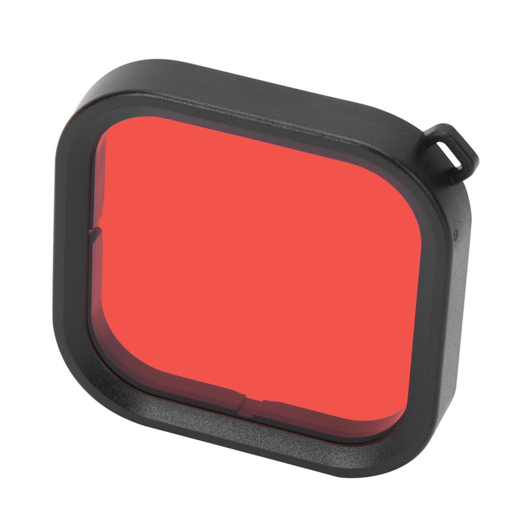 ABS Dustproof Photograph Waterproof Housing Case Diving Lens Filter Dive Accessories for GoPro 8Red