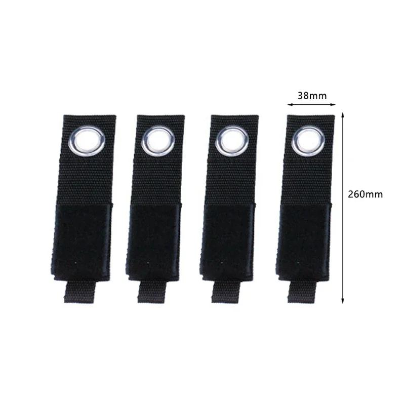 4pcs Heavy-Duty Storage Straps Reusable Extension Cord Organizer Cable Ties Hose Storage Accessory Holder Garage Organization