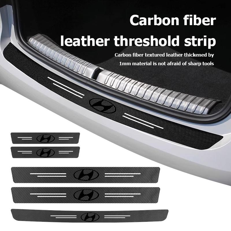 For Hyundai New Car Door Sill Plate Sticker Anti-scratch Strip Trunk Protection Decals Azera GDI i10 i20 i30 i40 ix20 ix35 lk2