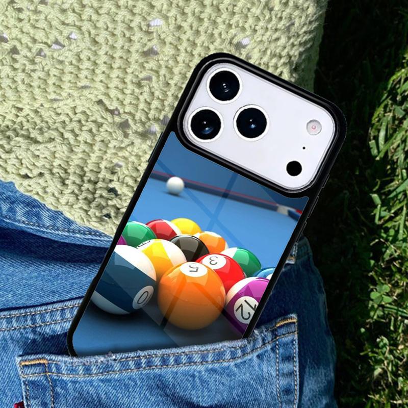 Billiards Snooker Phone Case Cover for IPhone 11 12 13 14 15 16e 17 Pro Max Coque for IPhone 17 Air