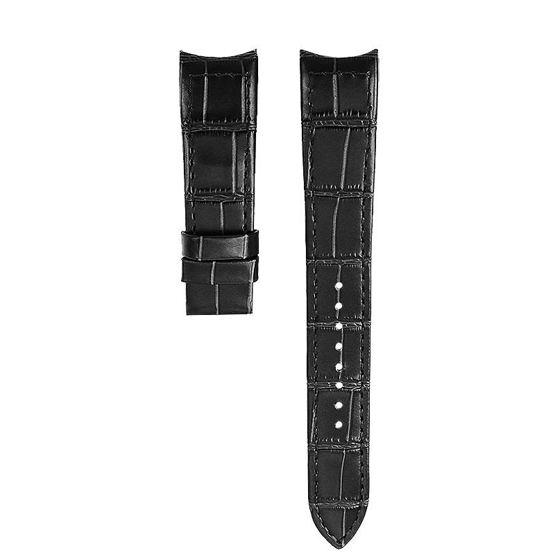 Gebogenes Rindsleder-Uhrenarmband für SEIKO Premier Serie SNP093 096 114 126 127 gebogenes Leder-Uhrenarmband 21mm Armband Armband