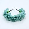 Floral Garland Romantic Wreaths Bride Garland Head Hoop Fashion Bohemian Bridal Flower Hair Accessories Children Headbands Gifts