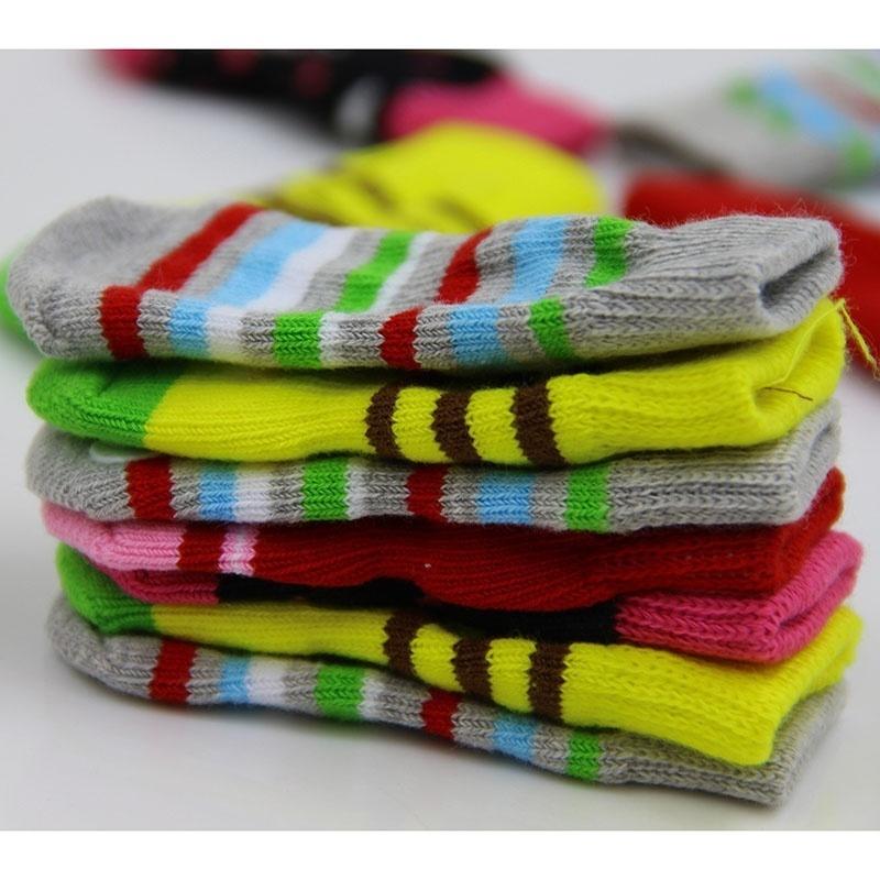 1 Pair Cotton Winter Warm Socks Anti-slip  Nice Knit For Pet Dogs