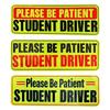 Magnetický ovladač Bumper magnetický reflexní samolepka pro auto Prosím buďte trpěliví Magnet pro začínající řidiče Znovupoužitelné značky