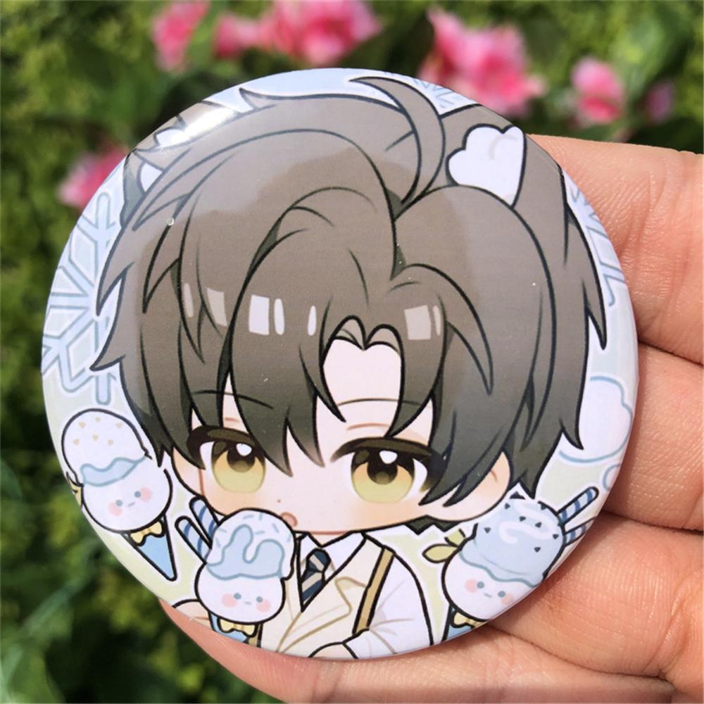

Game Love And Deepspace Qinche Sylus Xavier Zayne Rafayel Cosplay Costumes SPTE Tin Plated Pin Badge Accessories Pendant Prop