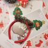 Festliches grünes Pailletten-Weihnachtsbaum-Stirnband - Niedliches handgefertigtes Feiertags-Haaraccessoire