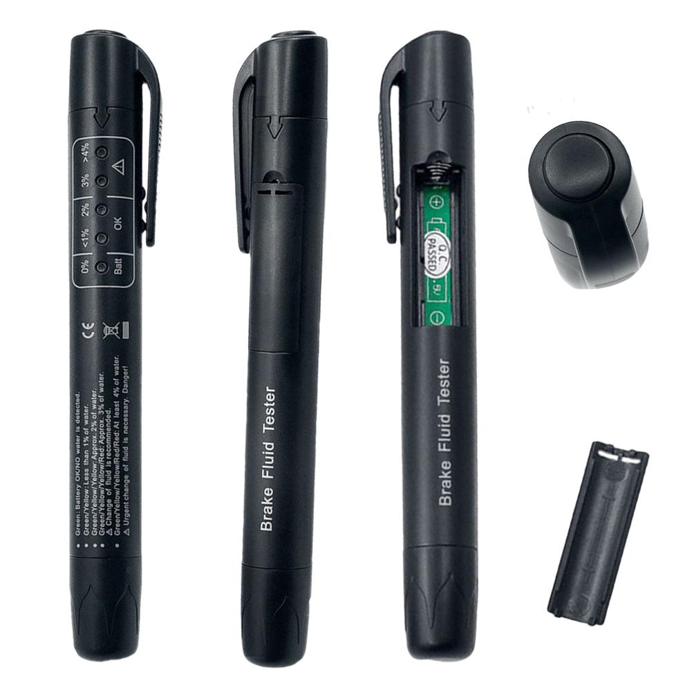 Brake Fluid Tester Battery Operated Brake Fluid Liquid Tester Pen Oil Quality Check Pen Oil Moisture Analyzer for DOT3/DOT4/DOT5