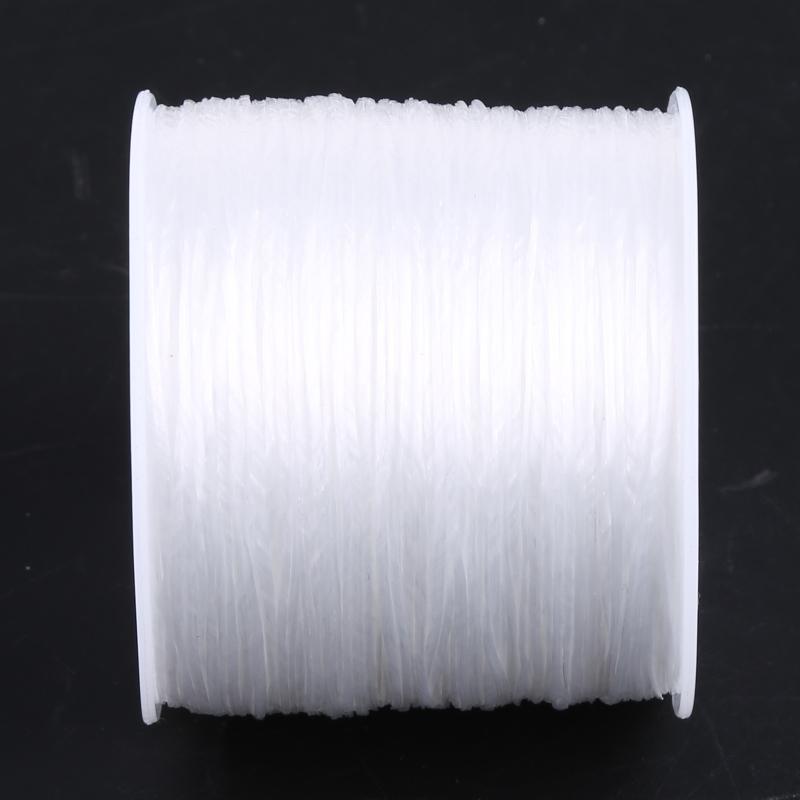 1mm Spandex Elastic Thread High Elasticity 100 Meters Per Roll Wear Bracelet DIY Beaded Handmade Rope Material Craft