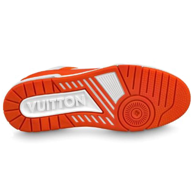 Louis Vuitton Trainer Sneakers 'White Orange' 1A811N