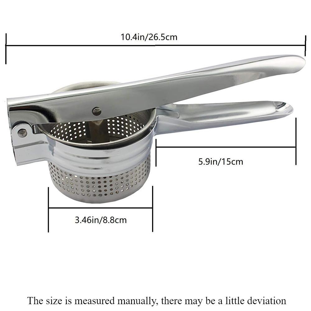 Potato Masher Kitchen Gadget Food Grade Stainless Steel Crusher Fruit and Vegetable Juicer Ergonomic Comfort Handle