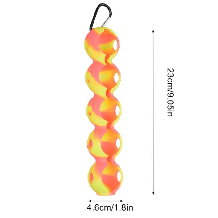 Silicone Golf Ball Protective Cover Golf Ball Holder Holds 5 Golf Balls Gift