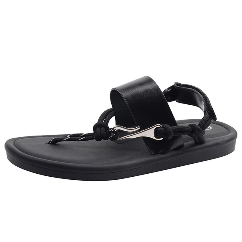 Flat toe sandals women's summer new versatile outer wear lazy commuting shoes temperament beach shoes