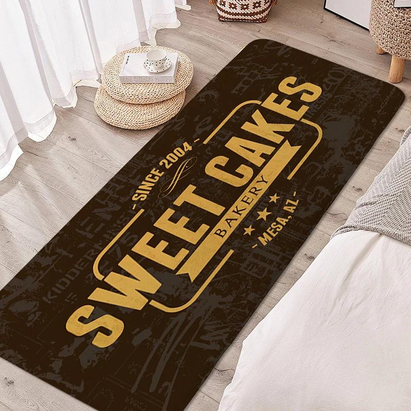 Teppich für Schlafzimmer Bäckerei Schlafraum Lustige Fußmatte Eingangstür Fußmatte Rutschfest Raum Boden Teppiche Moderne Heimdekoration
