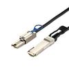 AWG28 External SAS Cable QSFP SFF-8436 to SFF-8088 SAS Cable For DS4243 DS4246